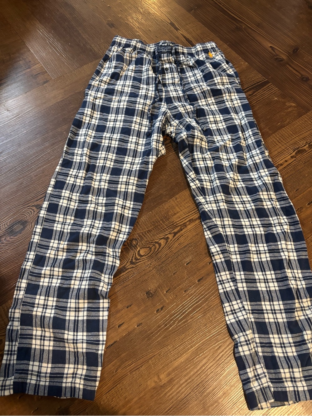 Polo by Ralph Lauren Navy & White Plaid PJ Pants